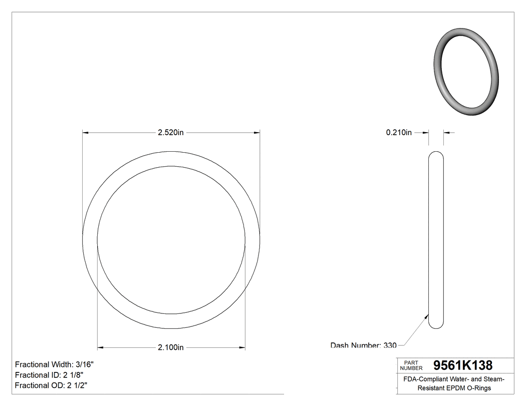 Technical drawing - 9561K138